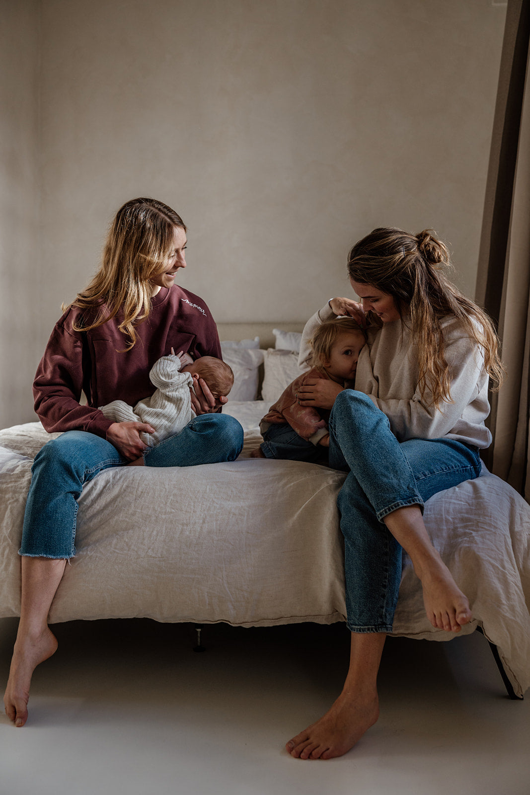 borstvoedingstrui mamour burgundy bio katoen verborgen openingen